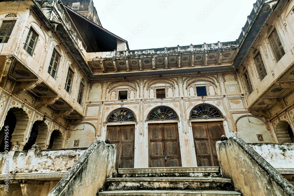 Fototapeta premium Mandawa Castle, Jhunjhunu, Shekhawati, Rajasthan, India, Asia