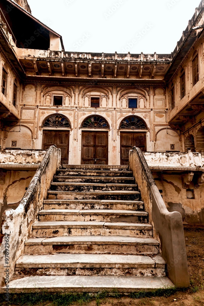 Obraz premium Mandawa Castle, Jhunjhunu, Shekhawati, Rajasthan, India, Asia