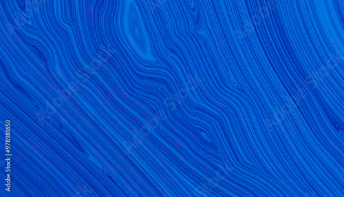 Abstract Blue and White Composition on a Blue Canva