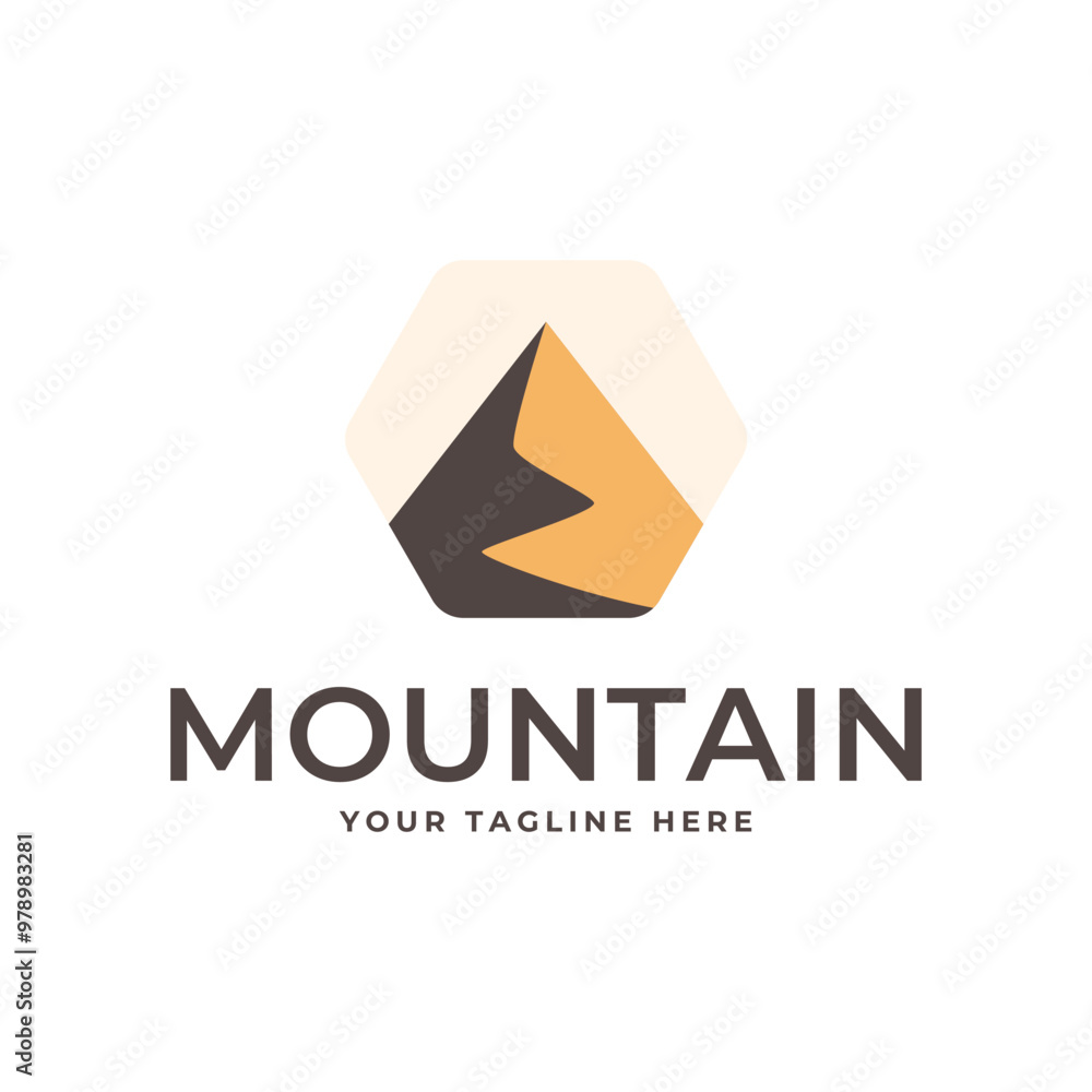 Mountain logo, Peak logo design vector template Mountain logo, Peak logo design vector template