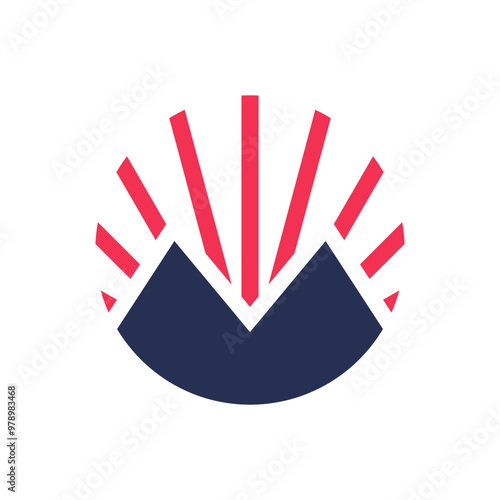 Mountain logo, Peak logo design vector template