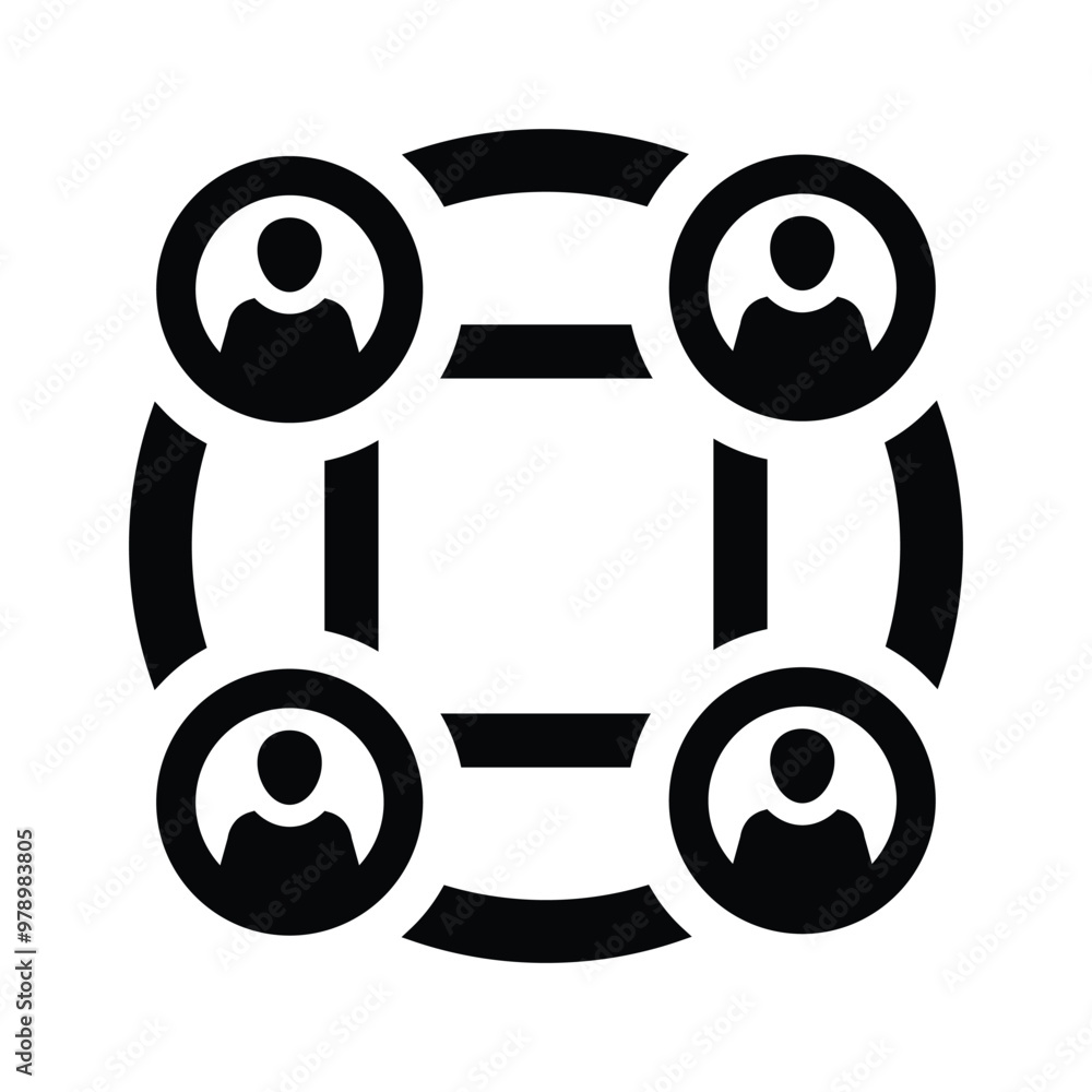 Obraz premium Decentralized finance icon