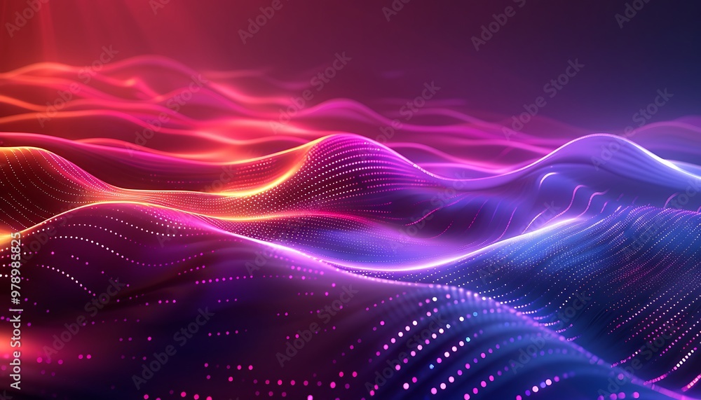 A colorful waves background of light A colorful waves background of light