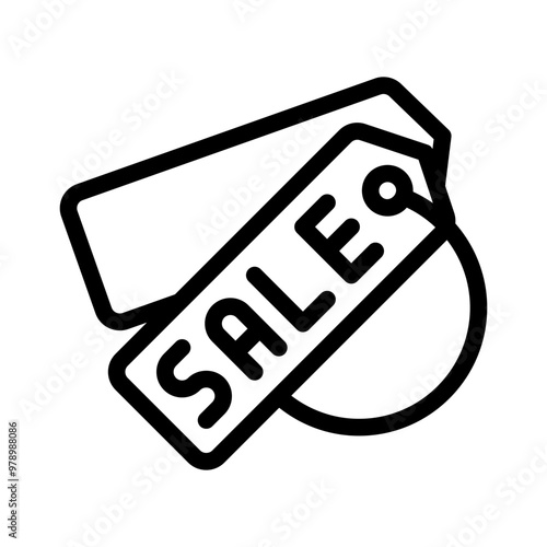 price tag line icon