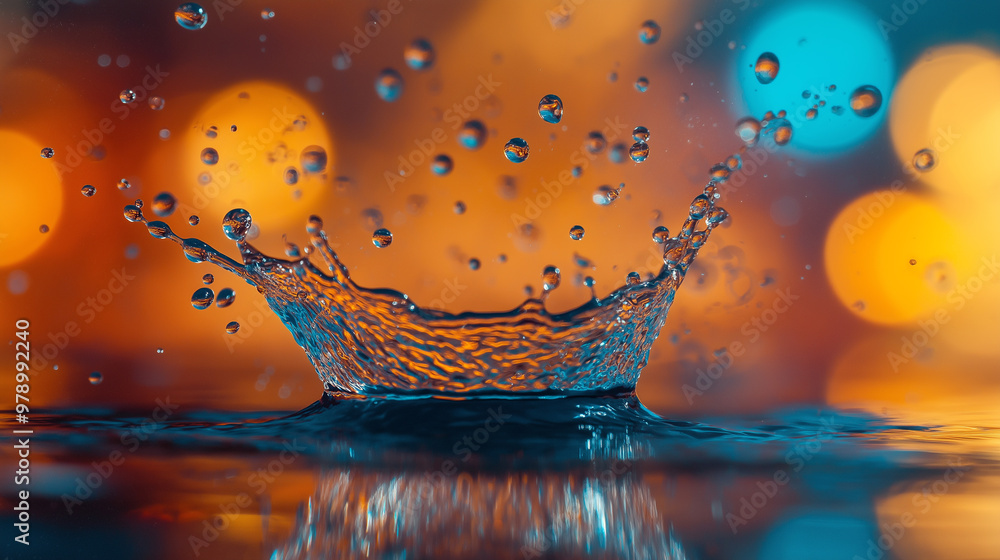 Crown Splash A Macro Capture of Water in Motion Crown Splash A Macro Capture of Water in Motion