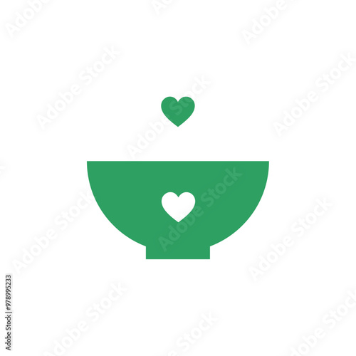 bowl heart Yin Yang