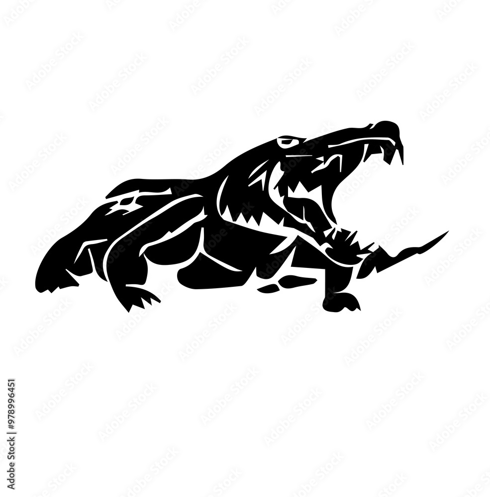 Obraz premium crocodiles vector art