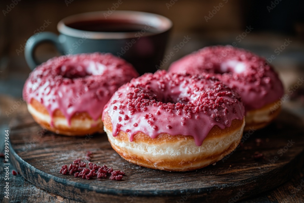 donut horror scary with icing for halloween. ai generated donut horror scary with icing for halloween. ai generated