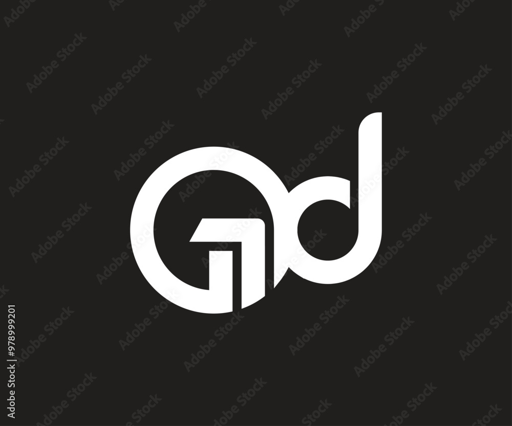 initial GD letter logo design template initial GD letter logo design template