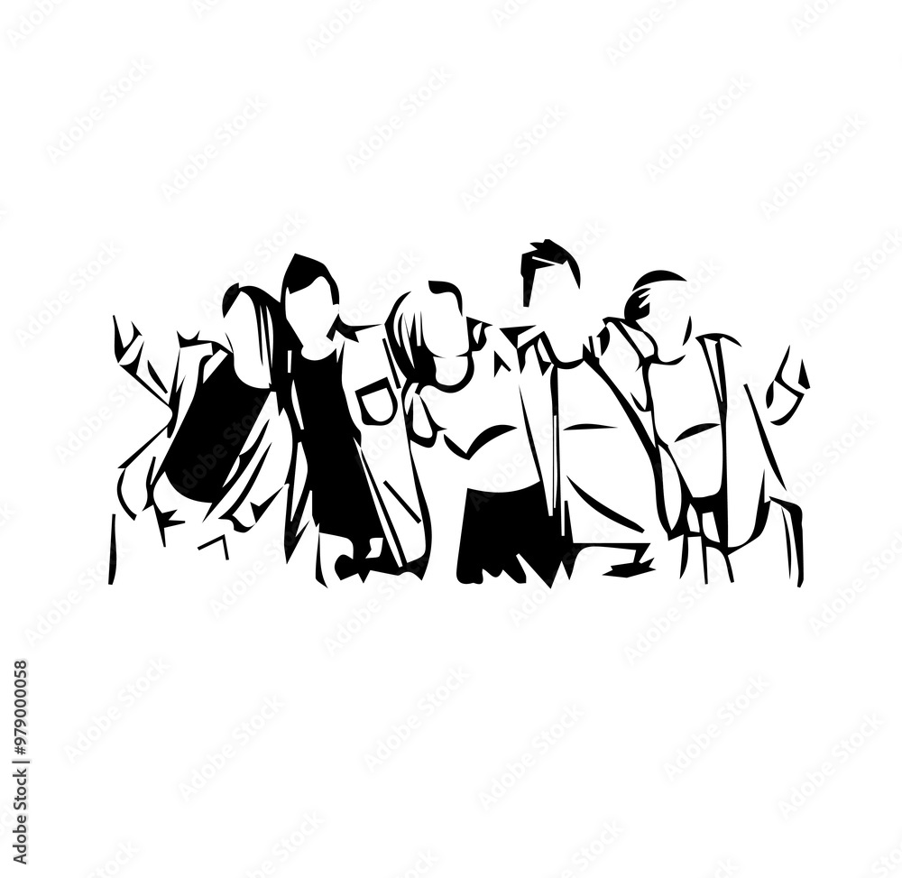 Obraz premium group of people
