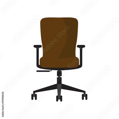 icon logo sign symbol art design vector brown seat chair rest arm office work template model style