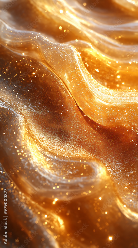 Golden waves with shimmering textures and flowing light luxurious abstract background with smooth reflective surfaces and rich opulent glow Golden waves with shimmering textures and flowing light luxurious abstract background with smooth reflective surfaces and rich opulent glow