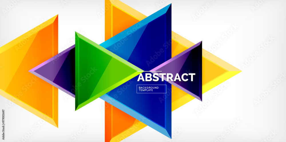 Abstract background - glossy triangles. Vector Illustration For Wallpaper, Banner, Background, Card, Book Illustration, landing page Abstract background - glossy triangles. Vector Illustration For Wallpaper, Banner, Background, Card, Book Illustration, landing page