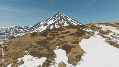 Onekotan island, Krenitsyn volcano, bird's eye view