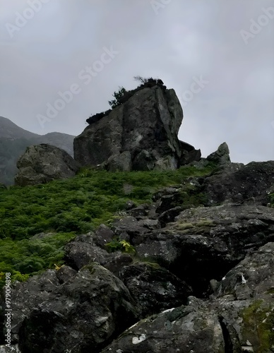 rocks in the mountains