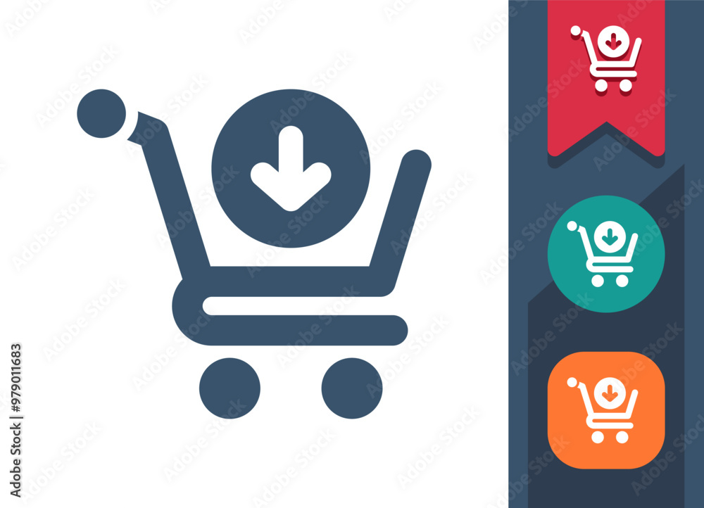 Shopping Cart Icon. Online Shopping, E-commerce, E-shopping Shopping Cart Icon. Online Shopping, E-commerce, E-shopping