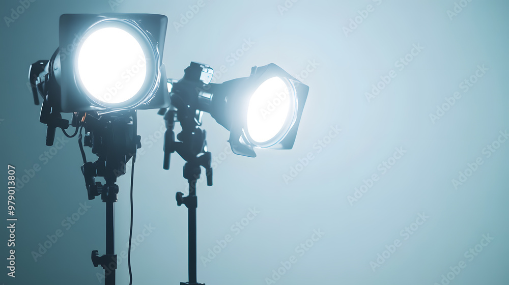 A professional studio light background A professional studio light background