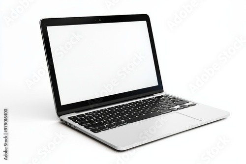 Laptop Mockup on Isolated white background created with Generative AI