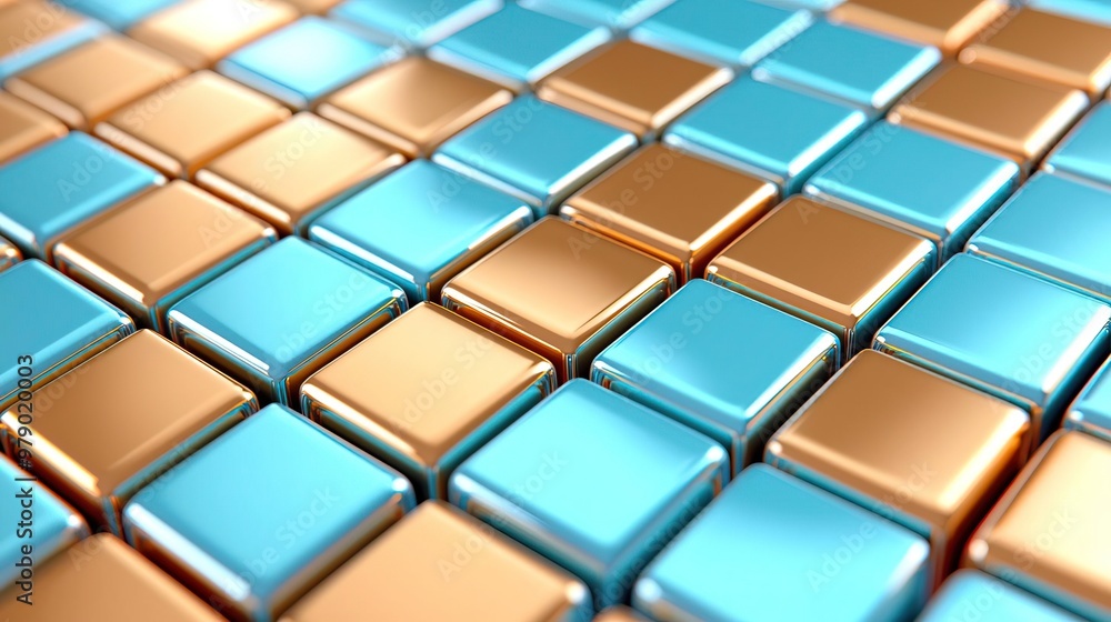 Abstract background of blue and brown tiles. Abstract background of blue and brown tiles.