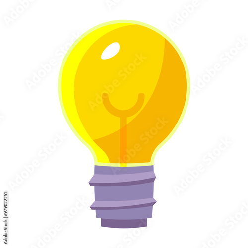 Lamp icon. Flat style. Vector icons.