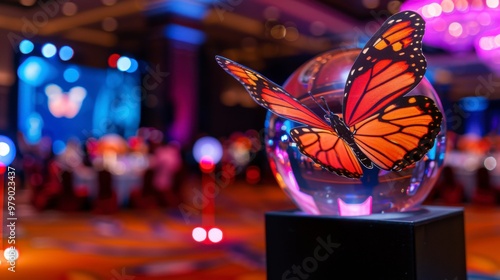 Elegant New Year's Day 2025 Event in Butterfly-Themed Ballroom