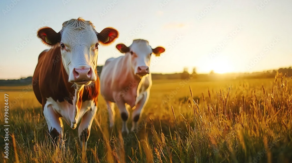 Two cows in the pasture Two cows in the pasture