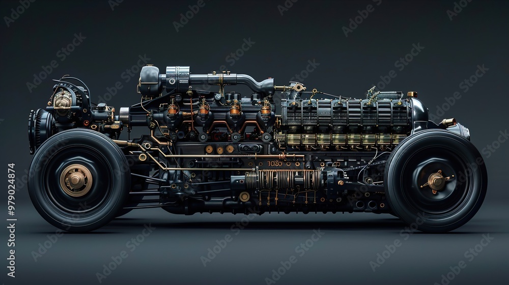 Steampunk Engine: A Futuristic Design Steampunk Engine: A Futuristic Design