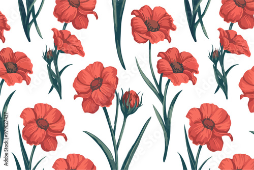 Wallpaper Mural Adobe Illustrator Artwork Of Flower. Torontodigital.ca