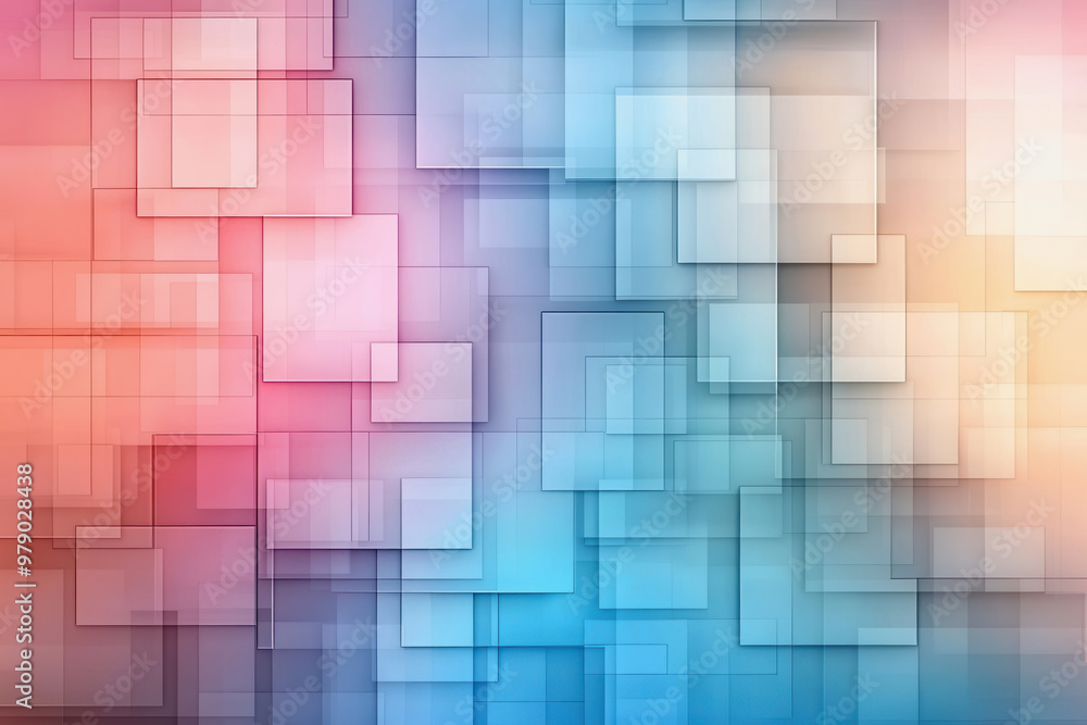 Pastel geometric design, blocks, overlapping, soft pink, blue, cream tones, abstract pattern Pastel geometric design, blocks, overlapping, soft pink, blue, cream tones, abstract pattern