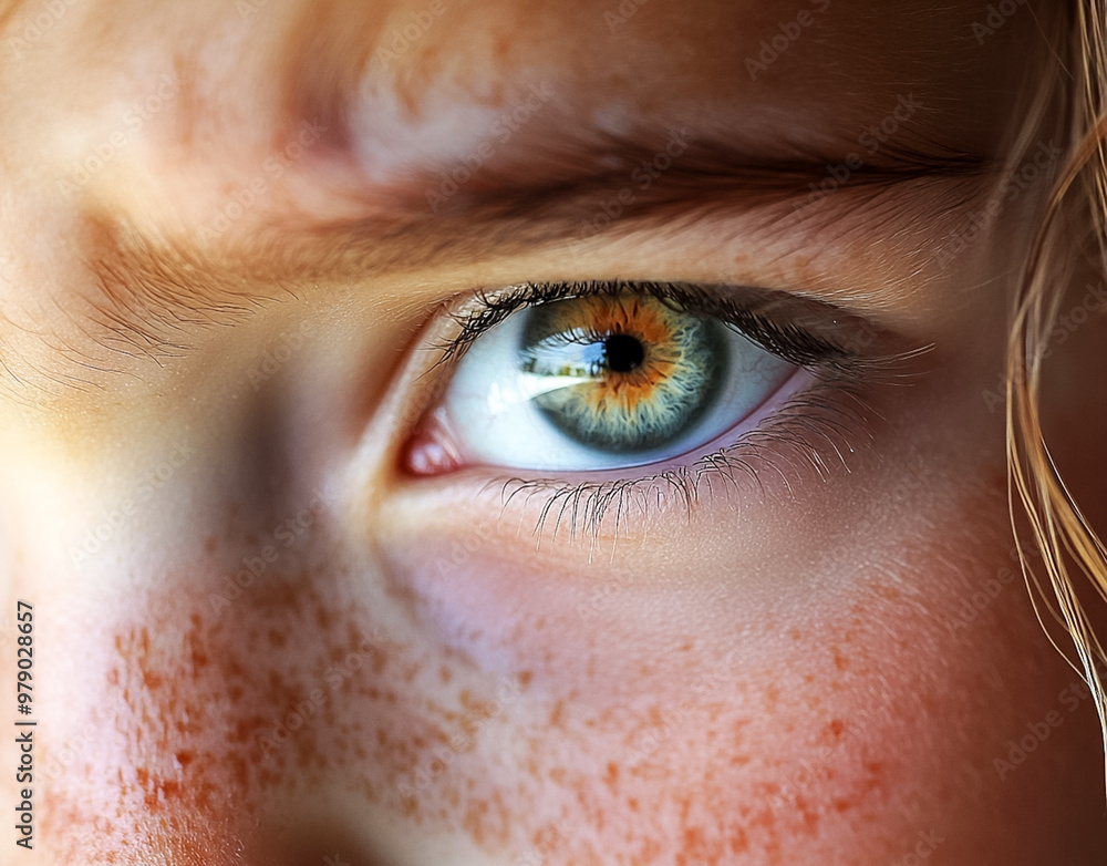 Close-up of a girl's eyes. Close-up of a girl's eyes.