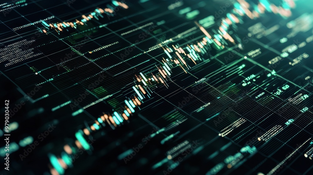 Abstract Data Analysis Charts Stock Market Financial Graphs Technology Concept Abstract Data Analysis Charts Stock Market Financial Graphs Technology Concept