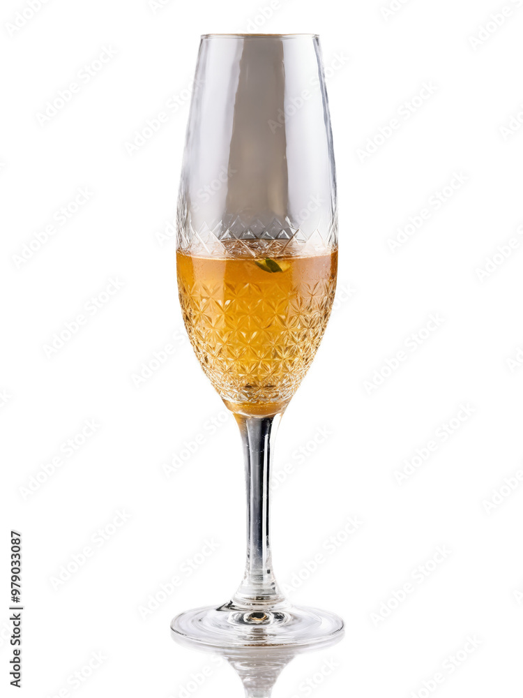 Andalusian Rebujito Tall slender glass with sherry and soda traditional drink from the Sherry Triangle