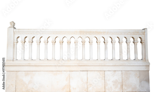 Obraz na płótnie stone railing isolated w salonie
