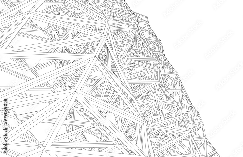 Fototapeta premium Abstract architectural design