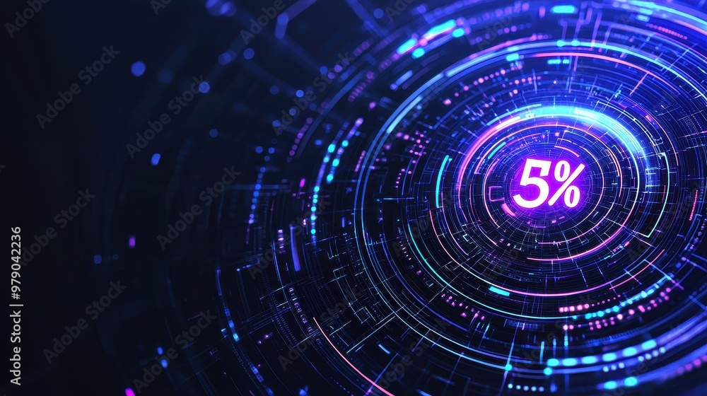 Discount Abstract Tech Background Discount Abstract Tech Background