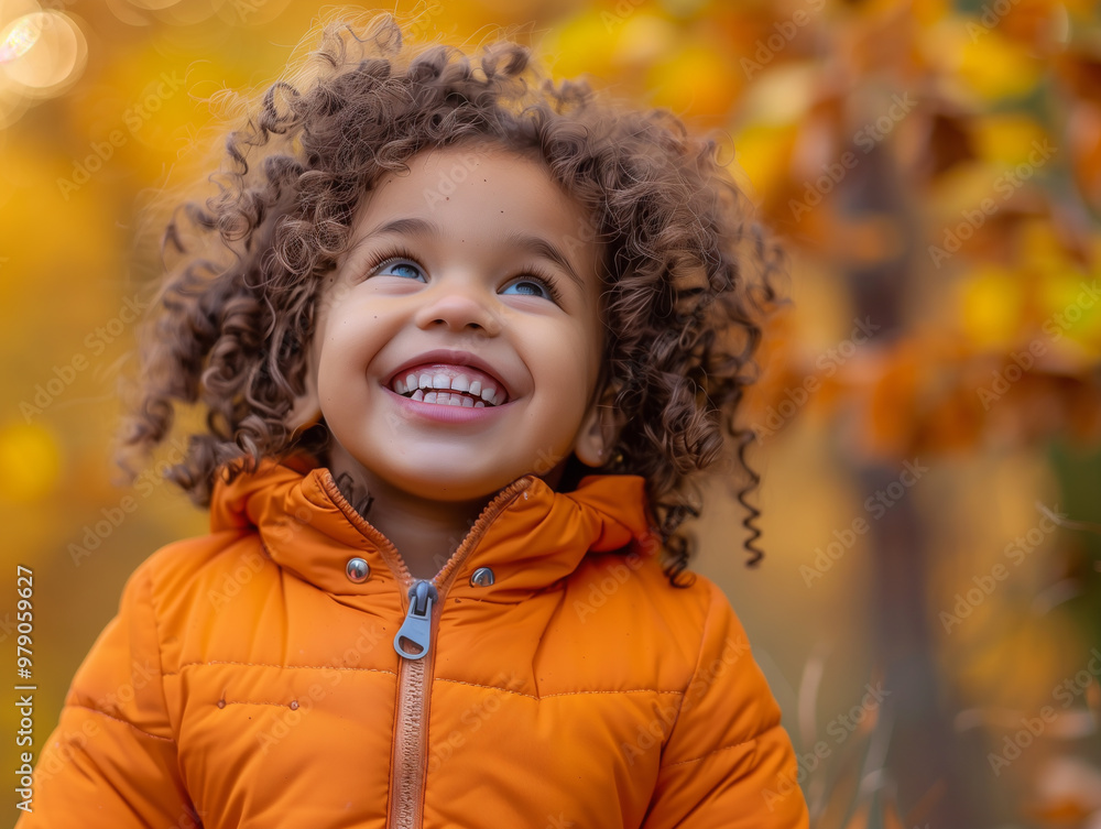 Beautiful happy young child girl having fun in autumn park, outdoors autumn portrait Beautiful happy young child girl having fun in autumn park, outdoors autumn portrait