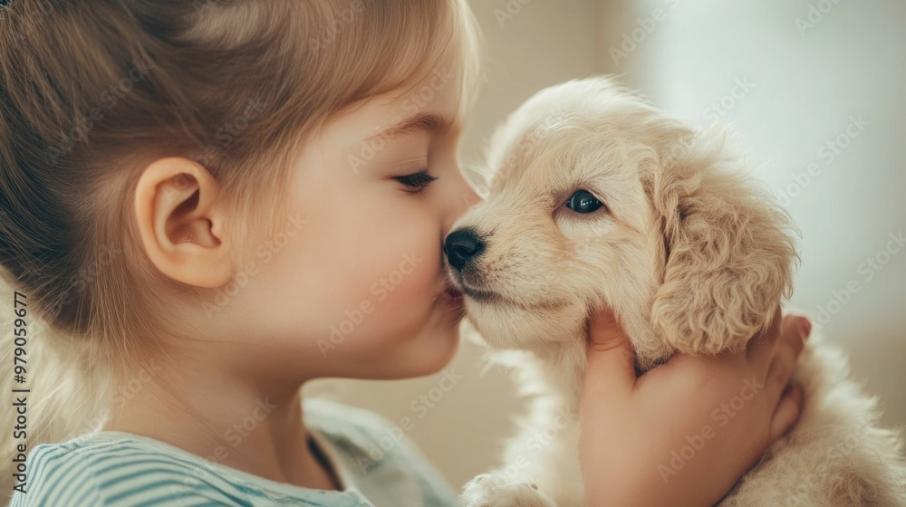 Heartwarming moment captured as a child tenderly kisses their pet s nose showcasing the pure innocent love and bond between a young human and their animal companion in a serene natural setting Heartwarming moment captured as a child tenderly kisses their pet s nose showcasing the pure innocent love and bond between a young human and their animal companion in a serene natural setting
