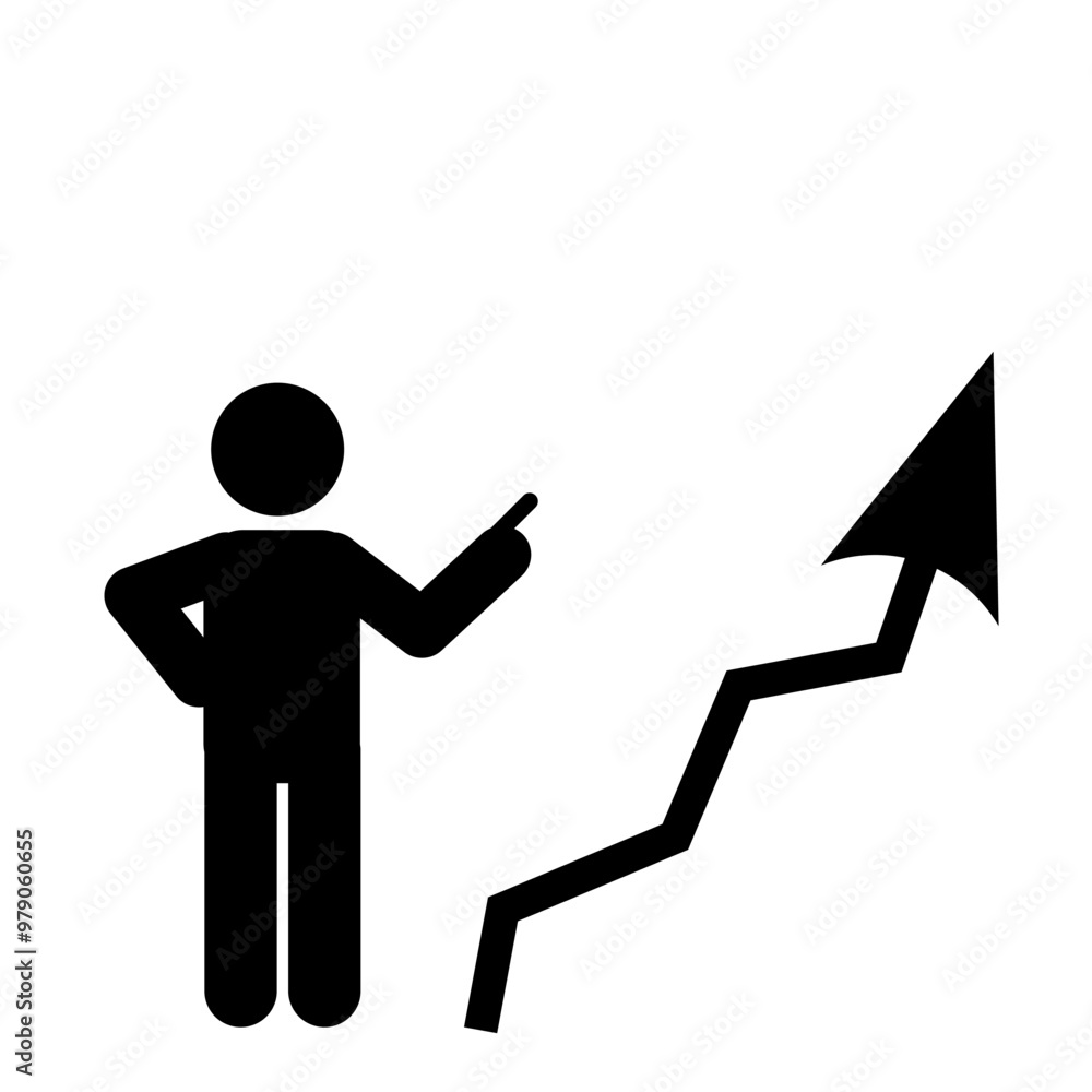 FLAT CHARACTER ILLUSTRATION WHILE THE PRESENTATION SHOWS A DIAGRAM THAT EXPERIENCES INCREASING AND INCREASING FLAT CHARACTER ILLUSTRATION WHILE THE PRESENTATION SHOWS A DIAGRAM THAT EXPERIENCES INCREASING AND INCREASING