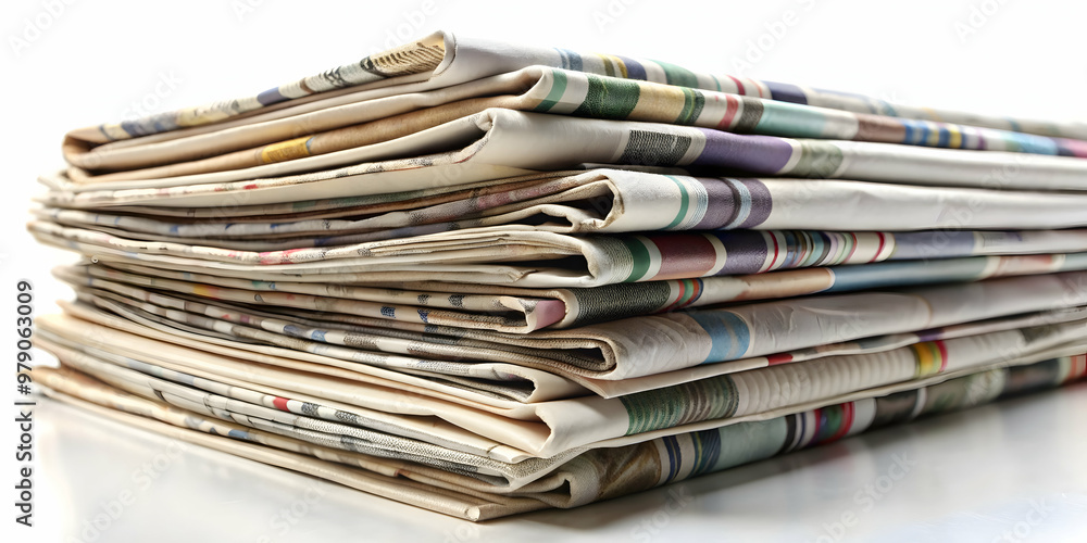 A stack of newspapers with space for copy, news, pile, blank, print, information, paper, journalism, headline, publication A stack of newspapers with space for copy, news, pile, blank, print, information, paper, journalism, headline, publication