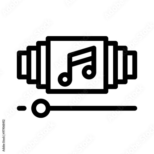 playlist line icon