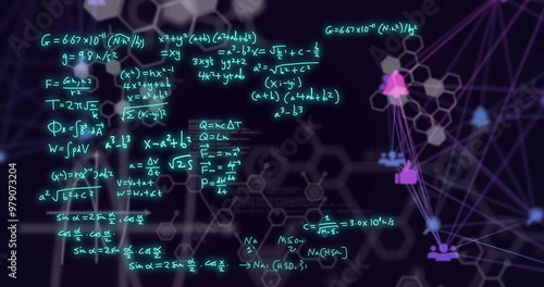 Image of scientific data processing over network of connections