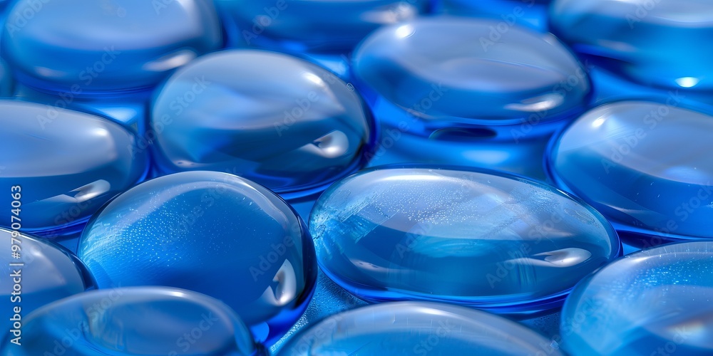 blue lollipops in close-up. blue lollipops in close-up.
