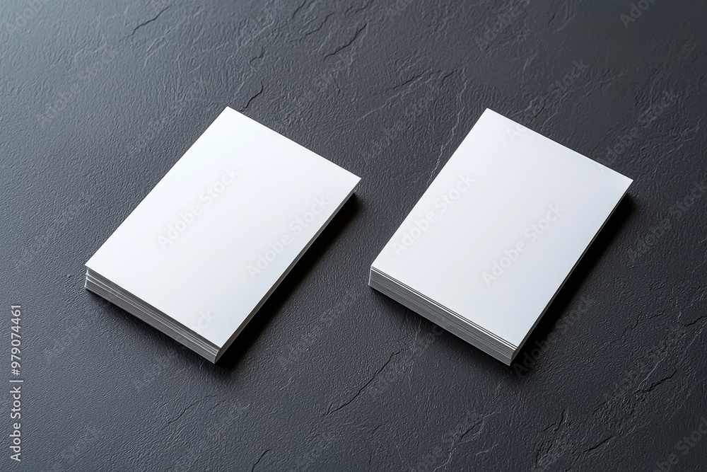 A 3D rendered Horizontal Business Visitor Card Mock-Up with a Front and Back side. With an invite, tags, and an empty mockup on an isolated Dark Grey background for illustrating a presentation. A 3D rendered Horizontal Business Visitor Card Mock-Up with a Front and Back side. With an invite, tags, and an empty mockup on an isolated Dark Grey background for illustrating a presentation.