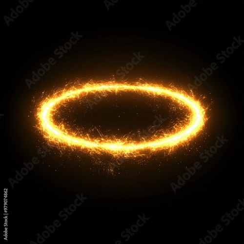 Glowing orange ring