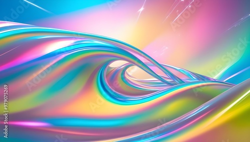 Colorful abstract background featuring dynamic waves, perfect for creative projects and digital designs