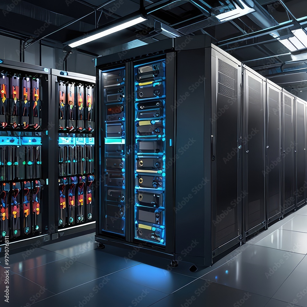 server room with servers Server racks in server room data center server rack with servers
server room with servers Server racks in server room data center server rack with servers