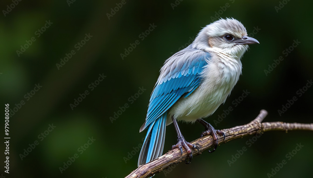 A bird is perched on a branch with a flower in its beak A bird is perched on a branch with a flower in its beak