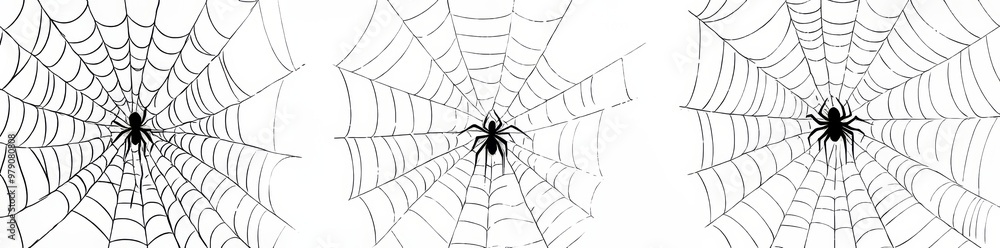 Black mesh patterns with Halloween ornament. Sticky trap of intertwined dangerous lines. Black mesh patterns with Halloween ornament. Sticky trap of intertwined dangerous lines.