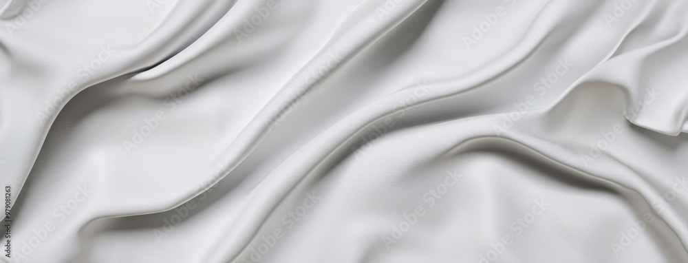 A colorful wavy surface banner on cream textile with ripples and folds. A colorful wavy surface banner on cream textile with ripples and folds.