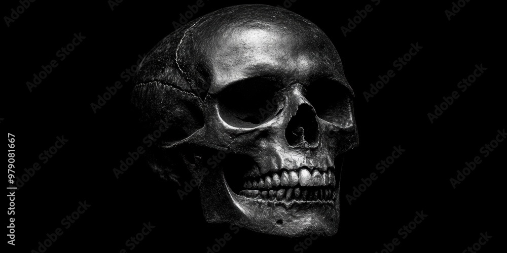 A surrealist painting of a skull surrounded by fantastical elements, blending dreamlike imagery with macabre undertones A surrealist painting of a skull surrounded by fantastical elements, blending dreamlike imagery with macabre undertones